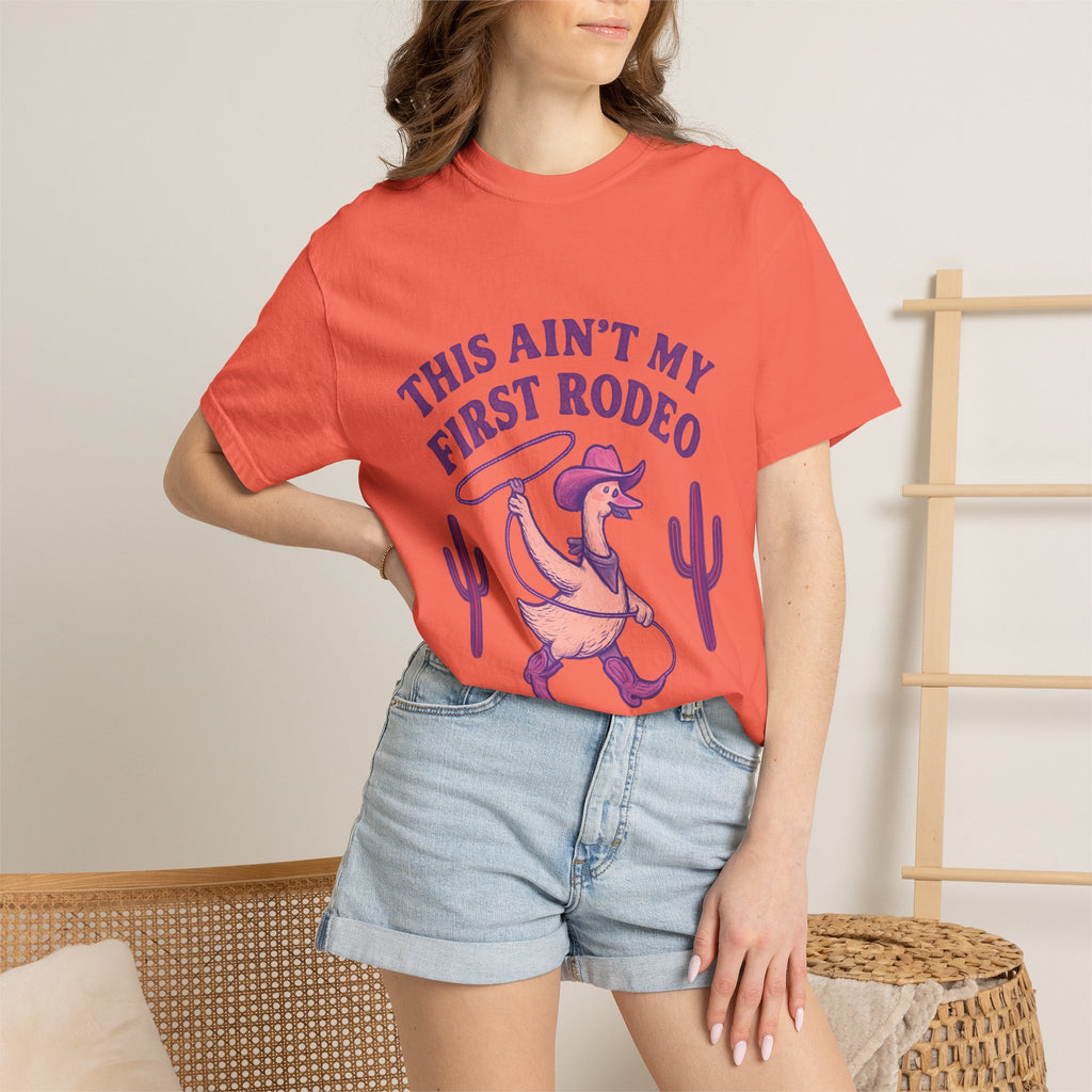 Quirky Unisex T-Shirt - 'This Ain't My First Rodeo' Design, Fun Graphic Tee for Rodeo Lovers, Casual Wear, Gift Idea for Friends and [...]