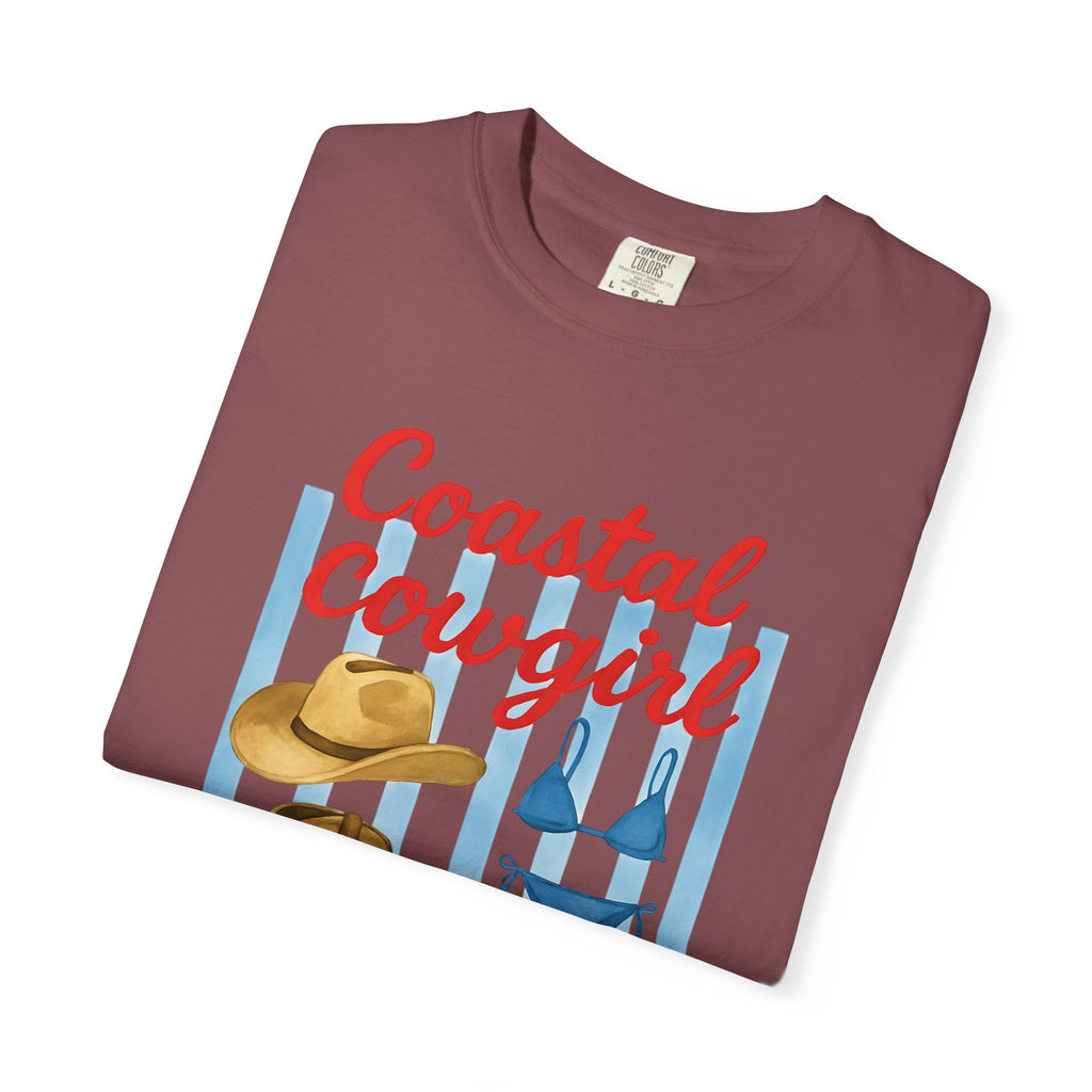 Coastal Cowgirl Unisex T-Shirt, Yeehaw Energy Tee, Fun Beachwear, Summer Vibes, Gift for Cowgirl Friends, Unique Coastal Style