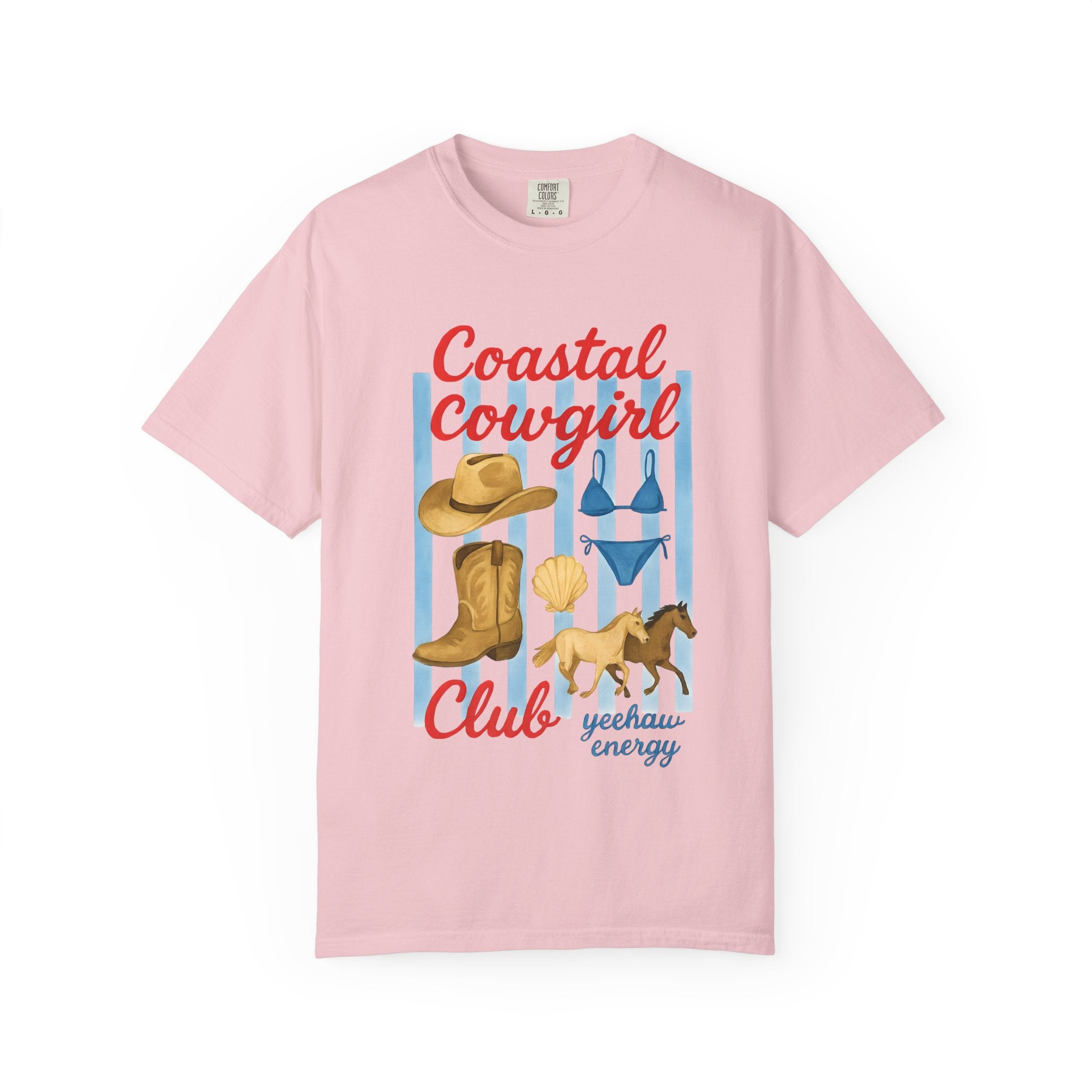 Coastal Cowgirl Unisex T-Shirt, Yeehaw Energy Tee, Fun Beachwear, Summer Vibes, Gift for Cowgirl Friends, Unique Coastal Style