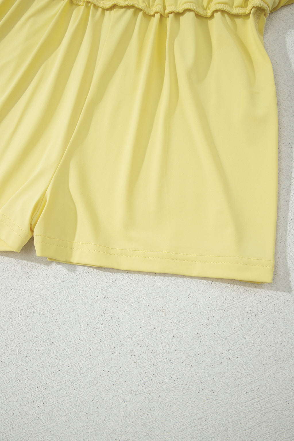 Black Drawstring Elastic Waistband Lined Tennis Skorts