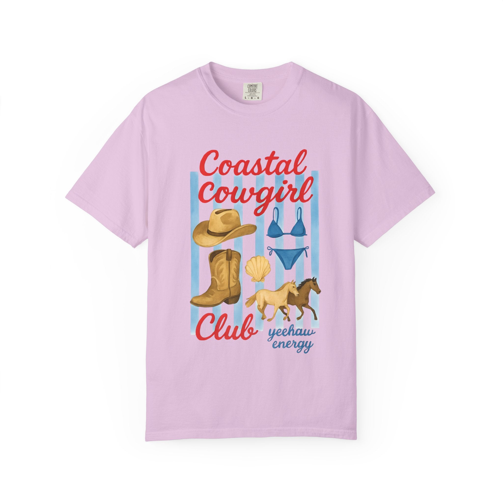 Coastal Cowgirl Unisex T-Shirt, Yeehaw Energy Tee, Fun Beachwear, Summer Vibes, Gift for Cowgirl Friends, Unique Coastal Style