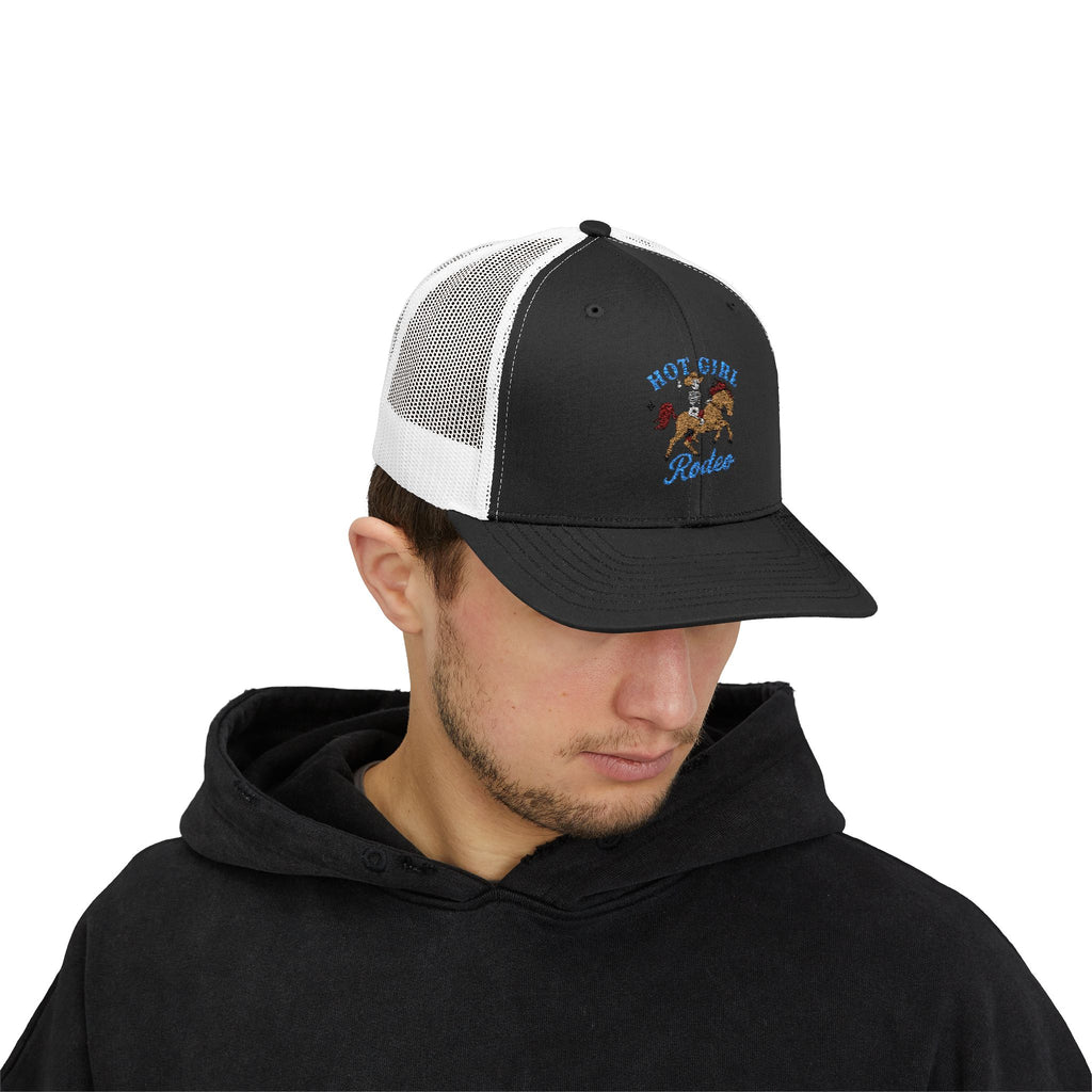 Rodeo Snapback Trucker Cap - Fun Outdoor Apparel, Gift for Rodeo Fans, Country Style Hat, Festival Accessory, Unique Cap for Horse Lovers