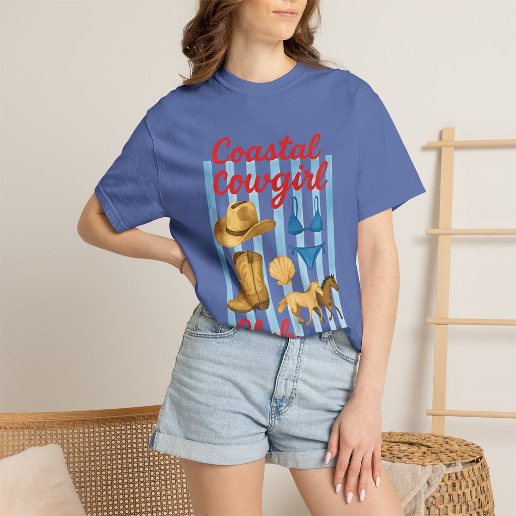 Coastal Cowgirl Unisex T-Shirt, Yeehaw Energy Tee, Fun Beachwear, Summer Vibes, Gift for Cowgirl Friends, Unique Coastal Style