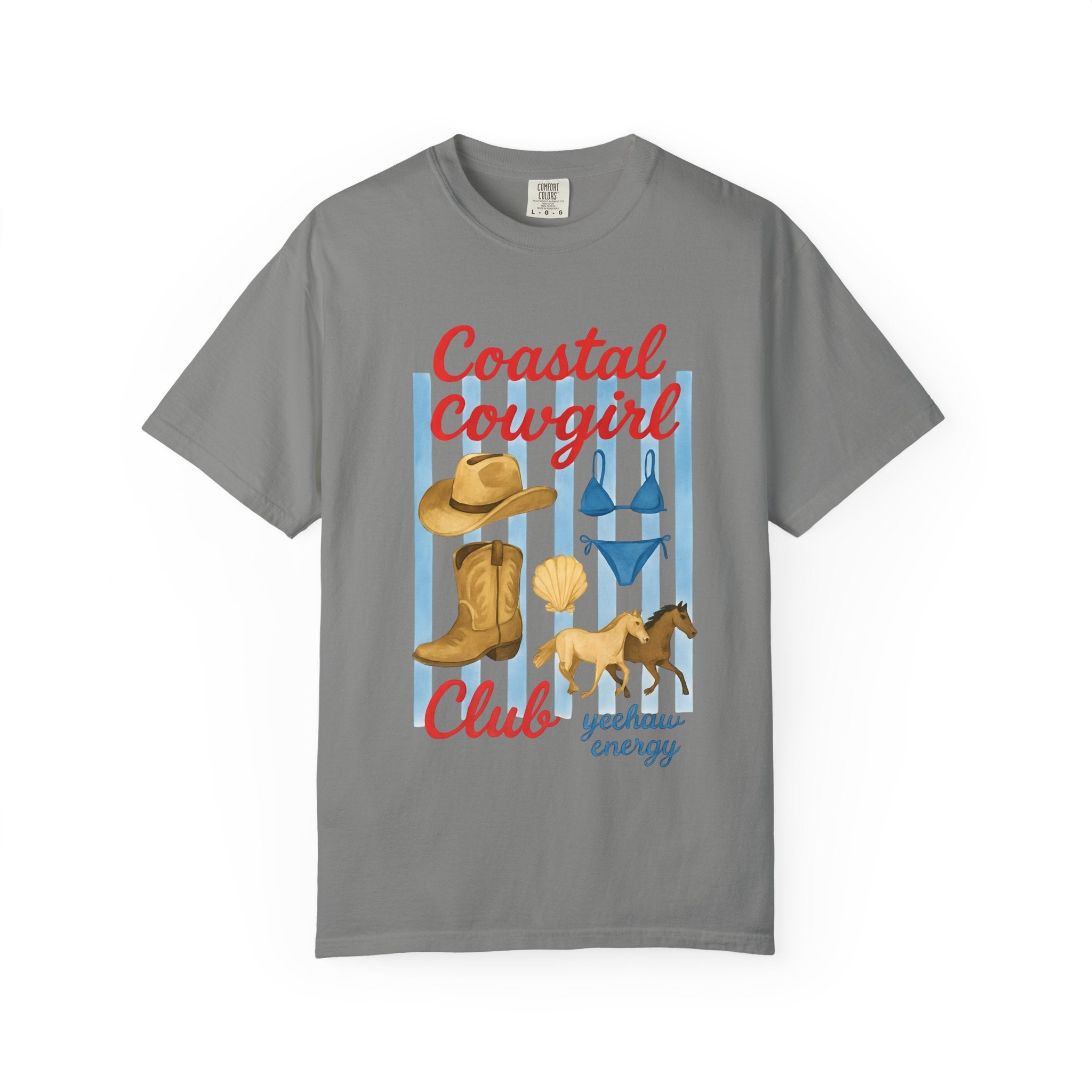 Coastal Cowgirl Unisex T-Shirt, Yeehaw Energy Tee, Fun Beachwear, Summer Vibes, Gift for Cowgirl Friends, Unique Coastal Style