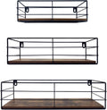 Stylish Floating Shelves Set of 3 - Perfect Wall-Mounted Storage for Any Room in Your Home