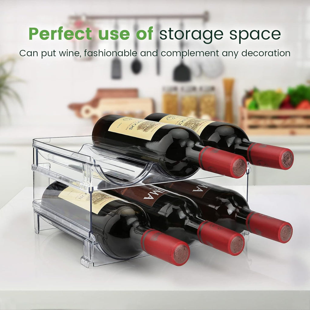 Maximize Your Space with Our Stackable Water Bottle Organizer – 2 Pack for Effortless Storage!