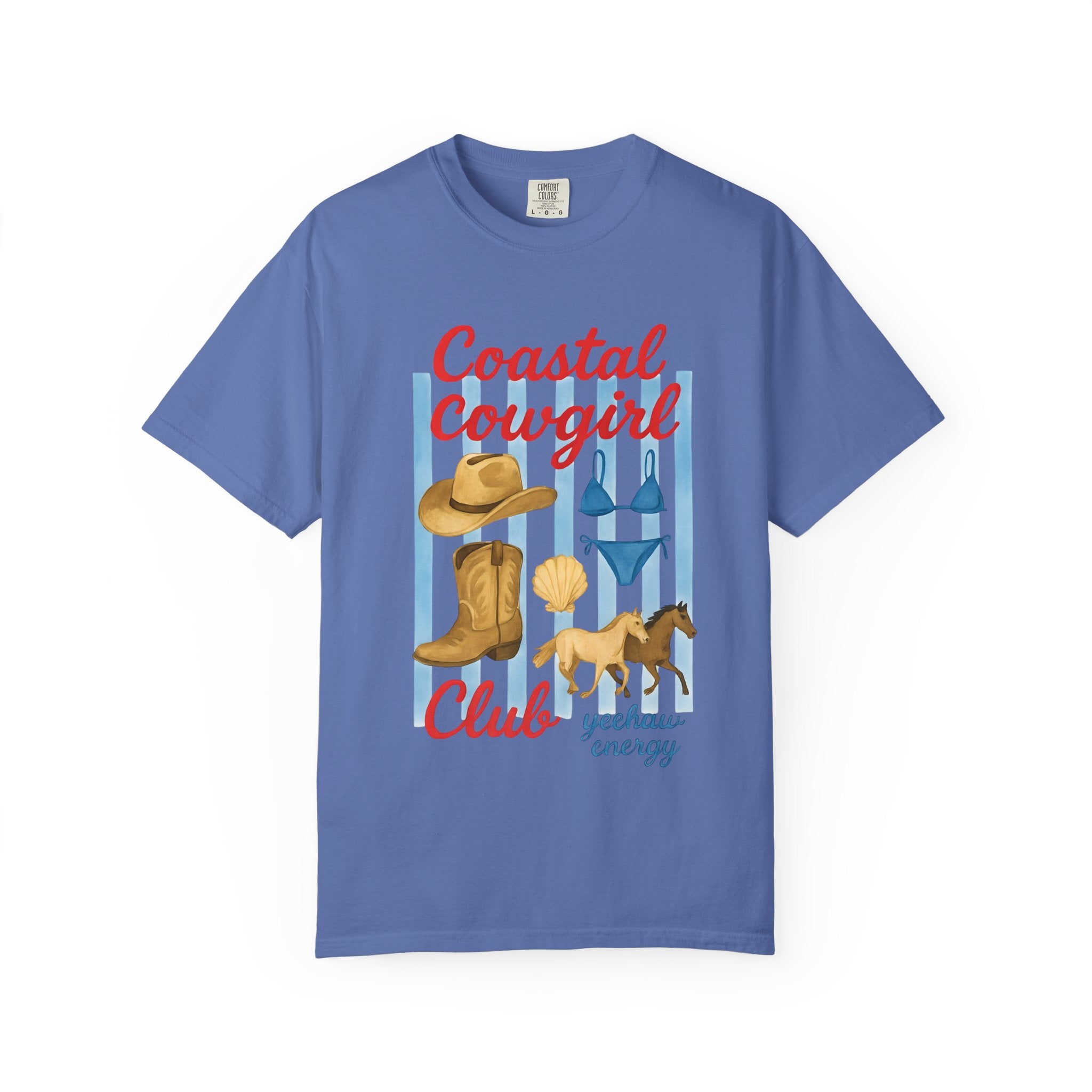 Coastal Cowgirl Unisex T-Shirt, Yeehaw Energy Tee, Fun Beachwear, Summer Vibes, Gift for Cowgirl Friends, Unique Coastal Style