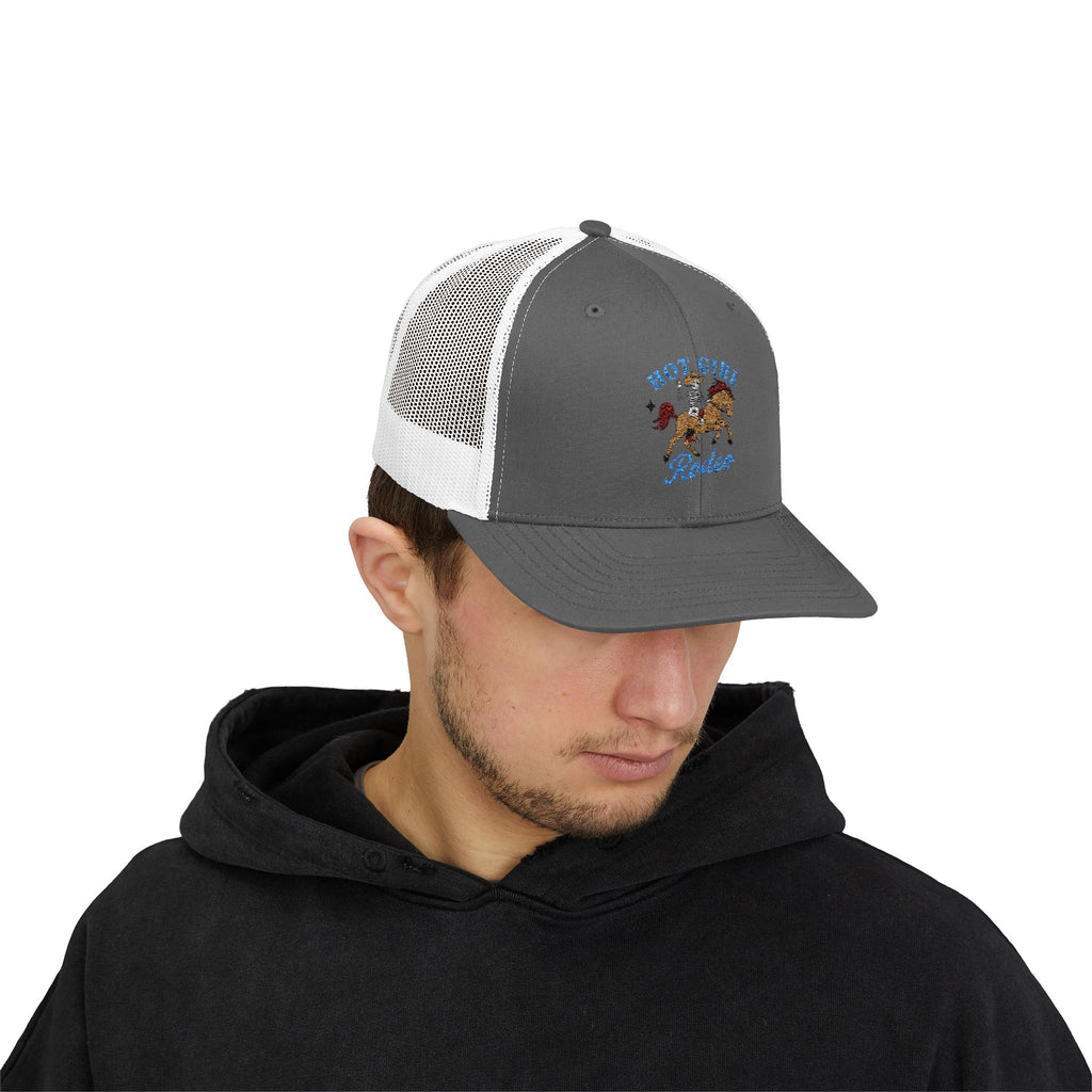 Rodeo Snapback Trucker Cap - Fun Outdoor Apparel, Gift for Rodeo Fans, Country Style Hat, Festival Accessory, Unique Cap for Horse Lovers